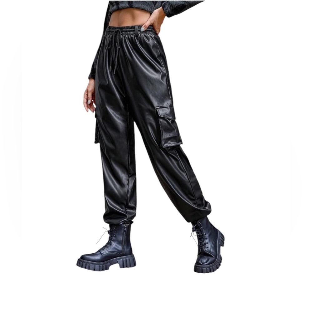 New Bluenotes S Faux Leather Jogger Pants